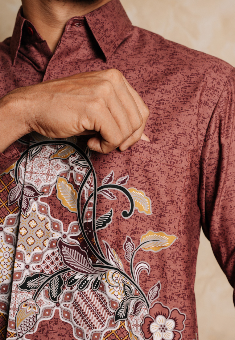 Hadinata Batik Kemeja Panjang Furing Superfine Dhines Dhinesha-1